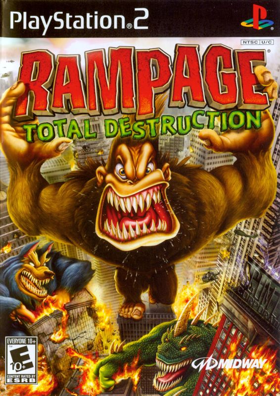 Rampage Total Destruction box art for Wii